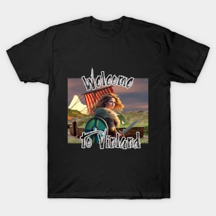 Viking T-Shirt Freydis Welcome to Vinland T-Shirt Shield Maiden Mug T-Shirt